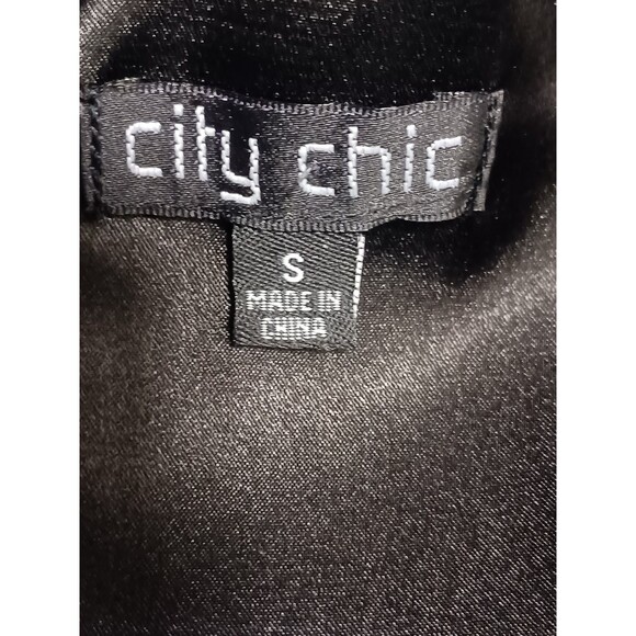 City Chic Black Floral Hydrangea Print Plus-size Fit And Flare Dress - Picture 6 of 13